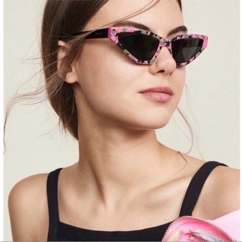 Prada Pink and Green Camouflage Sunglasses